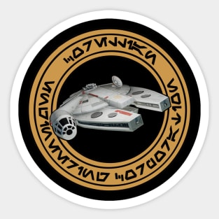 Corellian Shipyards YT-1300 Light Freighter Engineering Sticker